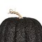 3 Pieces Vickerman 8 Inch Black Fabric Pumpkins Assorted Sizes Halloween Decoration